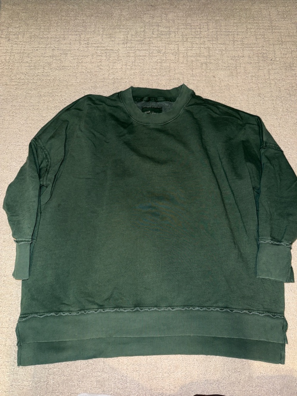aerie Forest Green Crewneck Sweatshirt